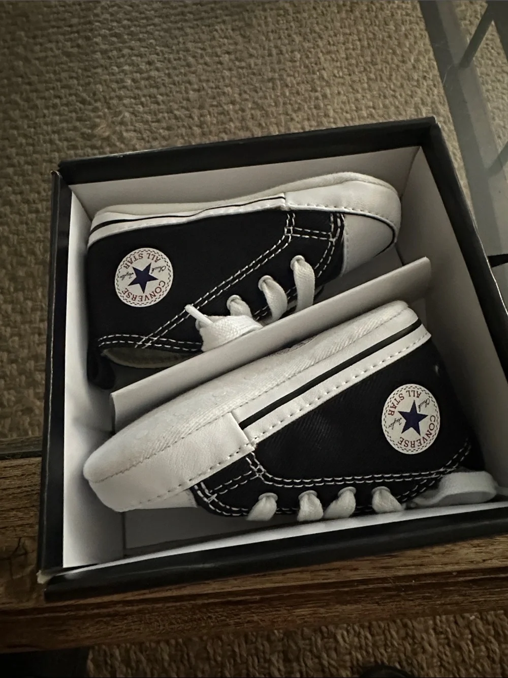 Converse Black and White High Top Kids Sneakers